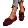 thumbnail image 5 of Willtoo Women Comfortable Work Laofers with Knot Summer Spring Fall Casual Flats Shoes, 5 of 6