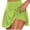 Yellow, variant on Staron Women's Yoga Pants 3/4 Shorts Casual Fashion Solid Color Fake Two Piece Workout Leggings Comfy Stretchy Lounge Pants, Purple L
