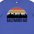 thumbnail image 4 of Inktastic Baltimore Maryland Skyline Sunset Youth T-Shirt, 4 of 5