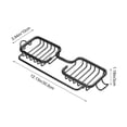 thumbnail image 6 of BZPIZ Kitchen Sink Faucet Organizer, Double Side Sponge Holder Over Faucet with Hook & Dishcloth Rod for Home Kitchen Bathroom Black, 6 of 6