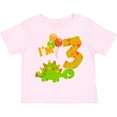 thumbnail image 3 of Inktastic Happy Dinosaur Third Birthday-green Boys or Girls Toddler T-Shirt, 3 of 5