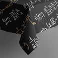 thumbnail image 5 of Math Equations Mathematical Shapes Black Pattern Square Tablecloth,Waterproof Square Table Cover,Wipeable Spillproof Washable Table Cover for Home Kitchen Party Decor 42"X42"(107x107cm), 5 of 6
