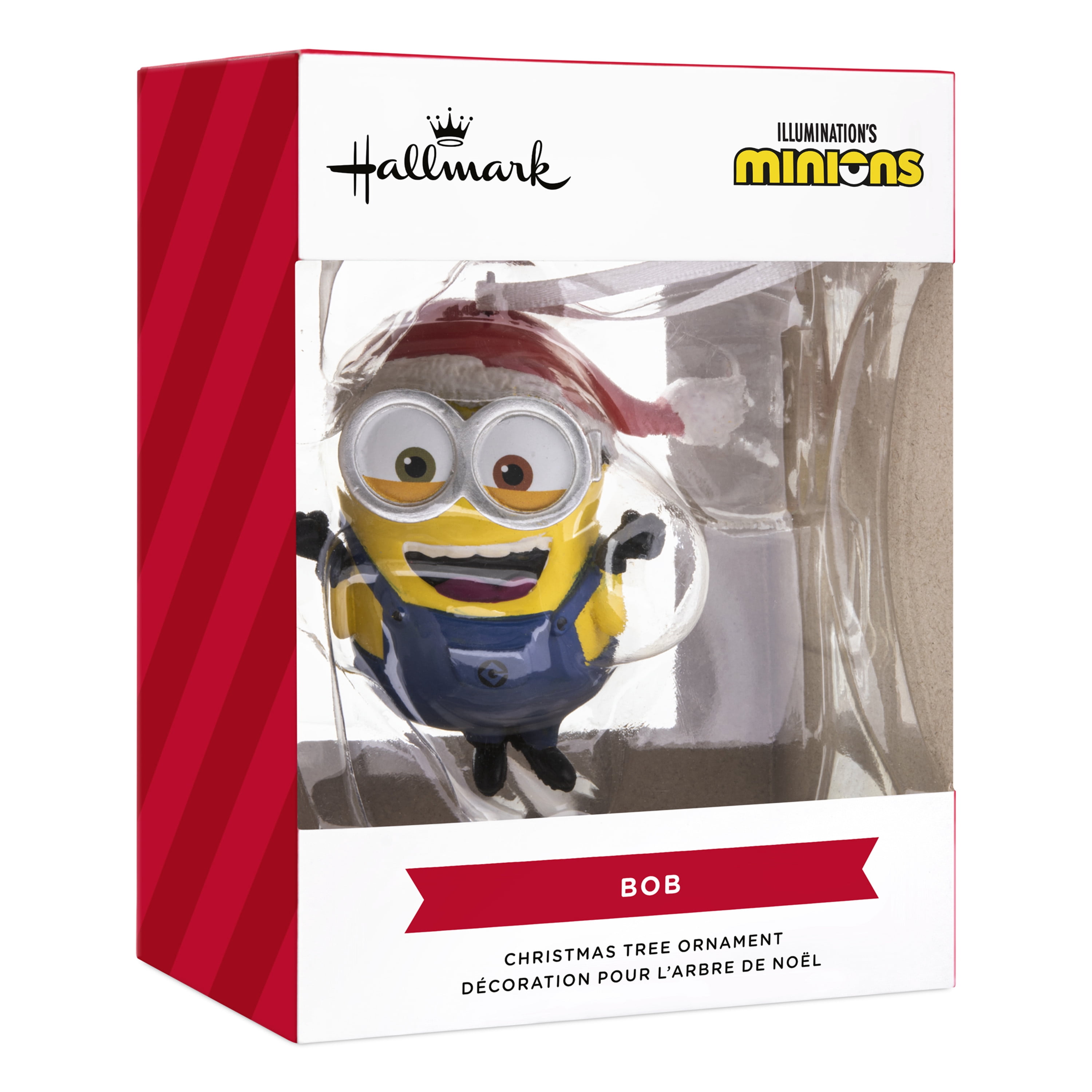 Hallmark Christmas Ornament (Minions Bob in Santa Hat), 1 Count