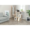thumbnail image 6 of TRIXIE Addison Sisal & Wood 35.5" Cat Tree, Modern Cat Tower, Condos, Hammock, Cozy Bed, Beige, 6 of 7