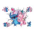 thumbnail image 1 of Stitch Wall Art Stickers Decal Decor Vinyl Poster Mural Wallpaper Removeable Custom Diy Kids Gift, 1 of 1