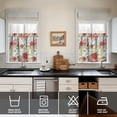 thumbnail image 2 of Kitchen Window Curtains over Sink Pioneer Small Window Treatment White Cafe Short Curtains for Bathroom Tier Drapes 27.5x24inch, 2 of 4