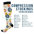 thumbnail image 4 of joogoo Abstract Circle Socks Women Men Knee High Sock, 4 of 8