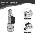 thumbnail image 2 of Mosiee 1 Pce Valve de Lavage Haute Pression en Acier Inoxydable 4500 Psi pour Buse de Pulvérisateur Pompe Tuyau Raccords Rapides Outil d'Arrosage, 2 of 9