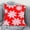 Red, variant on Konghyp Christmas Snowflake Pillowcase, Decorative Cushion Cover for Holiday, Soft and Comfortable Fabric, Festive Bedroom Decor, Versatile Design for Home Use