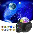 thumbnail image 2 of Lámpara de proyector de cielo estrellado Luz de noche creativa para dormitorio Lámpara de cielo estrellado con atmósfera con control remoto y música Bluetooth, 2 of 4