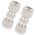 thumbnail image 5 of Compression Tube Adapter2Pcs 316 Stainless Steel Double Ferrule Reducer Straight Straight Double Ferrule Adapter Enhanced Features, 5 of 5