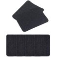 thumbnail image 1 of 6 piezas de parches de hierro de 4,9 pulgadas por 3,8 pulgadas, kit de reparación de parches de mezclilla de hierro para ropa de jeans (negro) Feliz Sencillez, 1 of 4