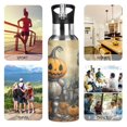 thumbnail image 5 of Sports Bottle，Cute Pumpkin Knight10.8"×2.8"The Inside of The Kettle Is Made of Food Grade 304 Stainless Steel, 5 of 6