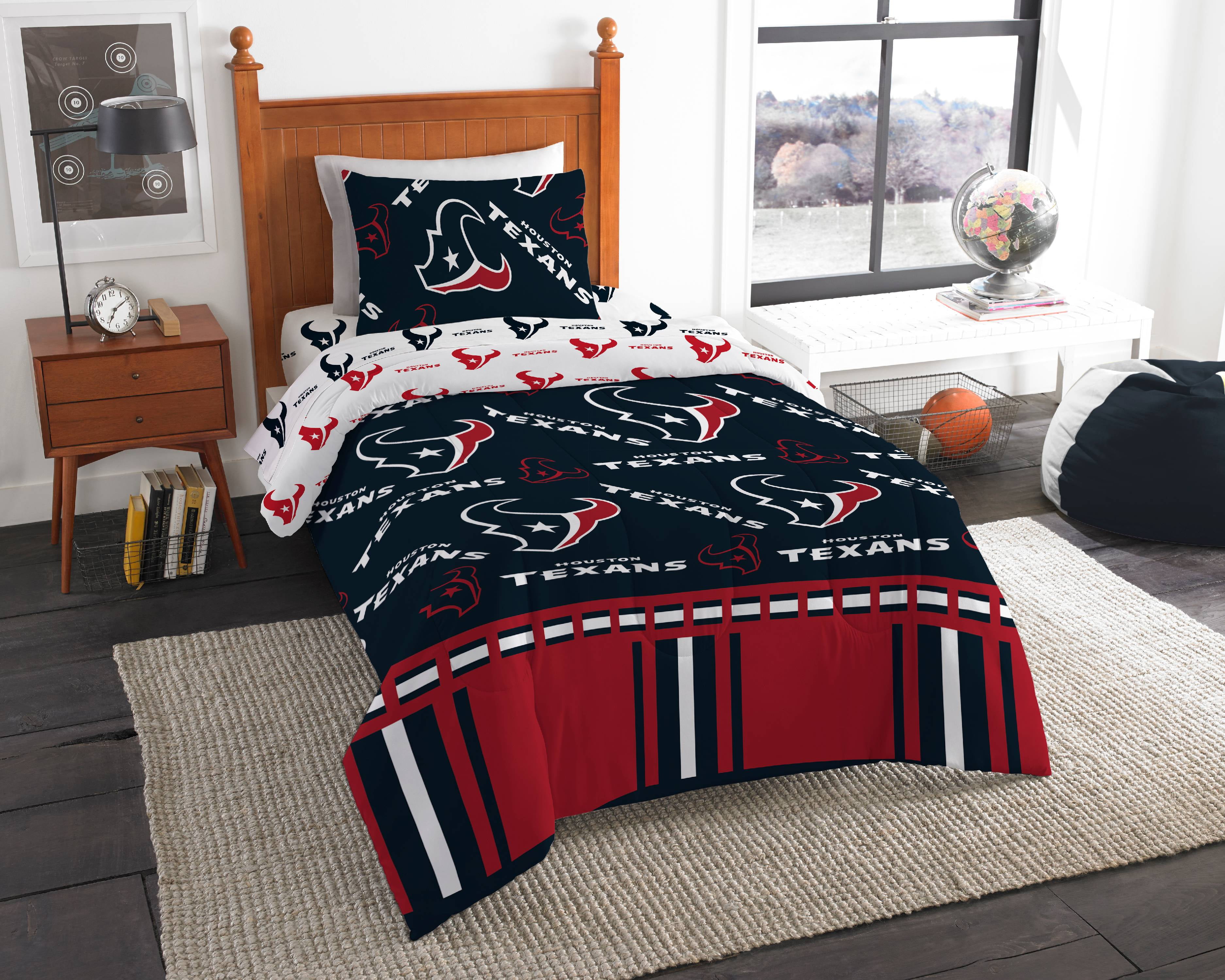 Nfl Houston Texans Twin Bed In Bag Set Walmart Com Walmart Com