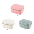 thumbnail image 4 of Guardurnaity Caja de joyería rectangular de PU para mujer, organizador de adornos, pendientes, anillos decorativos, caja de almacenamiento, soporte de Ropa, zapatos y accesorios Miscelánea Blanco Guardurnaity AP016104-02, 4 of 6