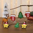 thumbnail image 1 of Ganfancp 6Pcs Árbol de Navidad Colgante No Tejido Árbol de Navidad Pequeño Colgante Rebajas Hoy Liquidación 1 Paquete de Colgantes (6 Unidades), 1 of 7