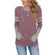 thumbnail image 1 of Sudadera con capucha AUSELILY de manga larga con orificios para los pulgares para mujer, gris burdeos, 1 of 4
