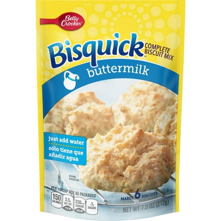 (3 Pack) Betty Crocker Bisquick Buttermilk Complete Biscuit Mix, 7.5