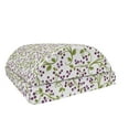 thumbnail image 1 of Flower Foot Rest, Floral Pattern Wild Berries Ornamental Curvy Branches Foliage Fruits Botanic, Non-Slip Backing Ergonomic Memory Foam Leg Support for Office, Purple Green White, by Ambesonne, 1 of 5