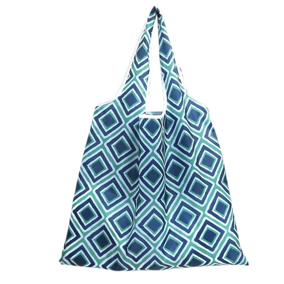 Farfi Shopping Bag Printing Foldable Polyester Casual Large Capacity Groceries Bag Household Supplies (Type U)