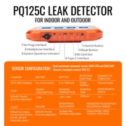PQ125C Indoor&Outdoor Underground Water Leak Detector 3 Sensors, 9.84ft/3m Depth with Carrying Case - PQWT