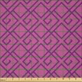 thumbnail image 2 of Ambesonne Art Deco Fabric by the Yard Microfiber, Ornamental Lines Pattern, 5 Yards, Pale Fuchsia and Dark Magenta, 2 of 2