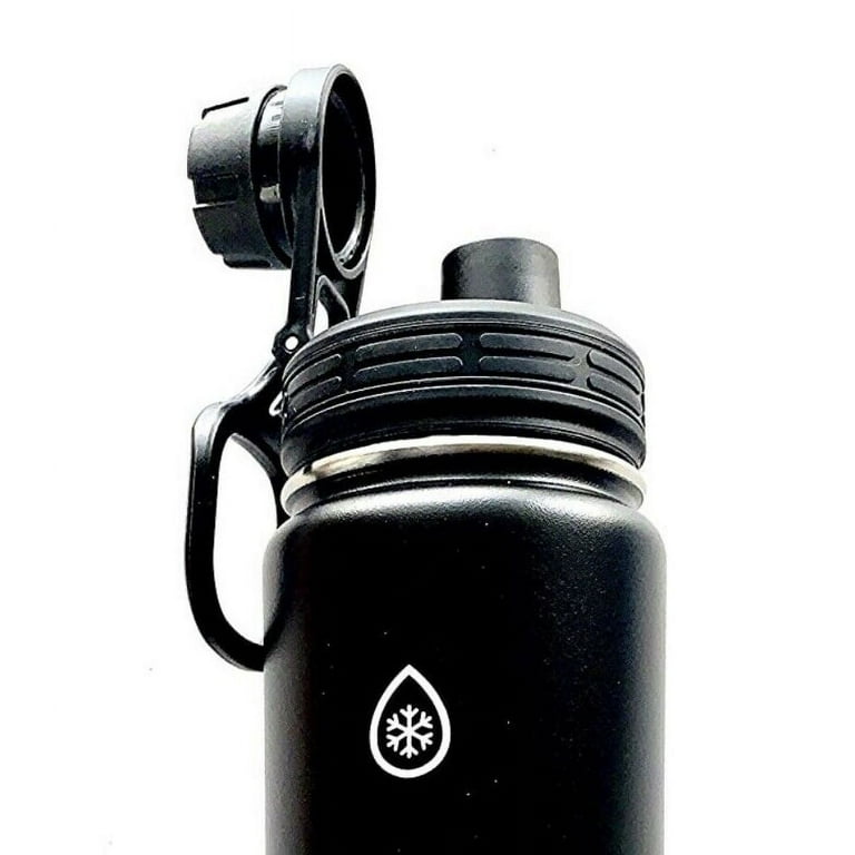 Spout Lid w/ Wide Loop | Black - Leak-Proof, BPA Free