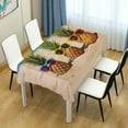 thumbnail image 7 of Coolnut Pineapples Beach Rectangle Tablecloth Waterproof Polyester Table Clothative Stain Resistant & Wrinkle Resistant Washable Table Cover for Dining Table/Party/Camping 54x57 Inch Decor Gift, 7 of 7