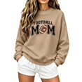 thumbnail image 2 of Football Mom Crewneck Sweatshirt Casual Pullover, 2 of 6
