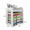 thumbnail image 2 of Paper organization for the desk, desk file holder, desk letter tray and A4 paper tray, document tray for home, office, school, 2 of 5