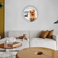 thumbnail image 5 of Pomeranian Funny Dog Pet Lover Metal Tin Sign All Visitors Must Be Approved Poster A House is Not A Home Funny Animal Wall Art Dog Signs 12x12 inches Round Tin Sign Gifts for Home & Office, 5 of 6
