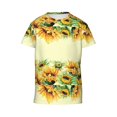 thumbnail image 4 of Wukai Sunflowers On A Yellow Background Youth Unisex Short Sleeve T-Shirt for Boys, Girls, Teens, and Kids-Medium, 4 of 7