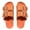 Orange40, variant on 1 Pair Sandals Double Buckle Anti Skid Rubber Women's EVA Slides Sandals for Outdoor