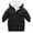 Black, variant on Tiweut Casual Down Jackets for Girls Children Thick Winter Hooded Zipper Mid Length Outwear Coat Regular Clothing 18-24 M