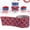 V, variant on Red White & Blue Star Ribbon 5 Yards 1.5 inch Wide Usa Patriotic Wired Ribbon for Crafts Wrapping Wreath Bows 4th of July Memorial Day Home Party Decoration