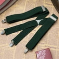 thumbnail image 5 of Buyless Fashion 2 Pack Suspenders for Men - 48" Elastic Adjustable Straps 1 1/4" - X Back, 5 of 7
