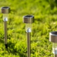Solar Lights Outdoor Clearance , 10 Pack Stainless Steel Outdoor Solar