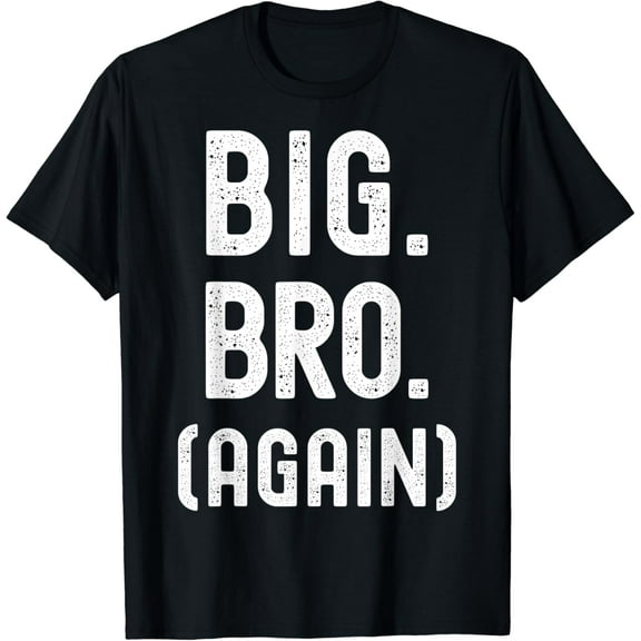 Vintage Promoted to Brother Cute Sibling Tee Funny Big Bro Again Gift T-shirt