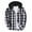 #L9 Gray, variant on CYiJun George Mens Flannel Hoodie Shirts Long Sleeve Hooded Casual Button Down Plaid Shirt Jackets