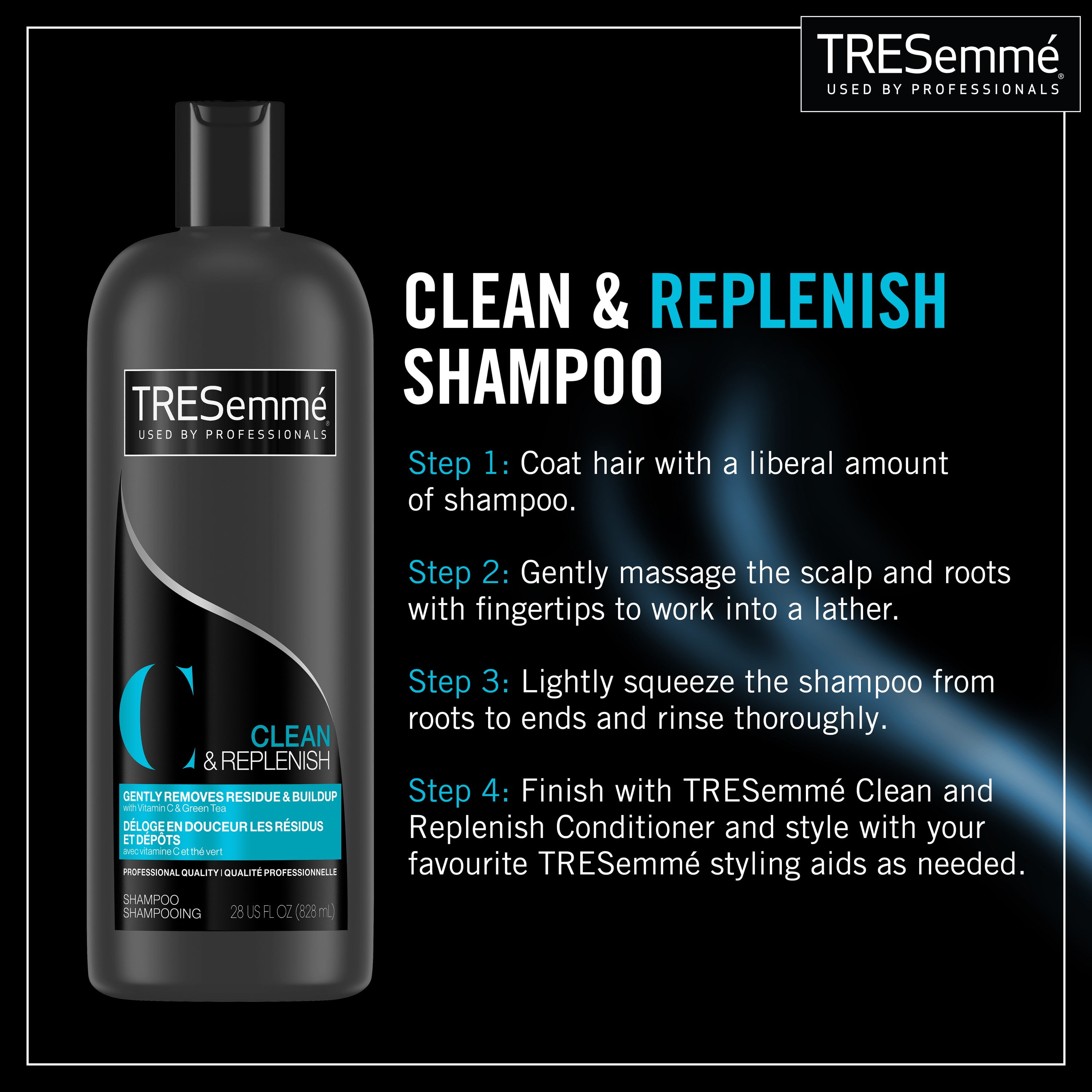 Tresemme Deep Cleansing Shampoo Gently Removes Build Up Cleanse