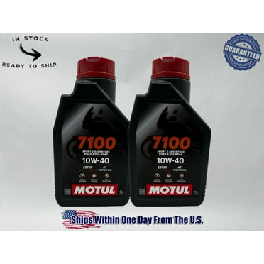 Motul OEM Motul 7100 4T 10w-40 Full Synthetic Motorcycle Oil 3601-0064-2PACK