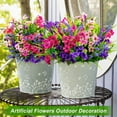 thumbnail image 3 of Scidweet Artificial Fake Flowers Outdoor, 18 Bundles Faux Flowers Plastic Lavender Plants Spring Summer Outside Home Porch Garden Window Box Decor, 3 of 6