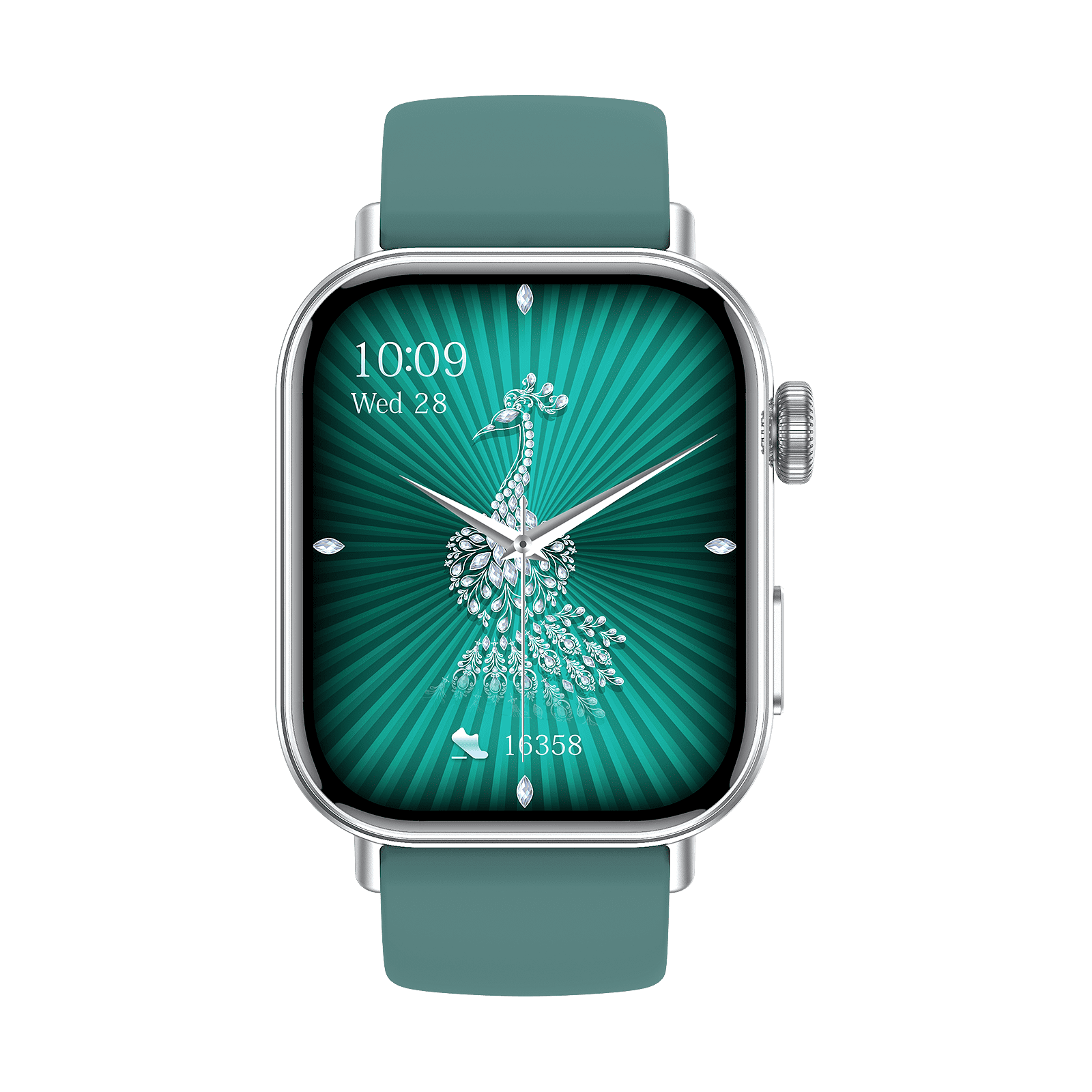 E EYAFA Women's Smart Watch GW11 Mini with 1.75 inch Screen-Silver