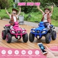 thumbnail image 5 of 24V Kids Ride on Car, 2 Seater 10Ah Powered on Truck,4*200W Motor Electric Vehicles with Remote Control,Up to 5mph,Spring Suspension UTV for 3-8 Boys Girls,Red, 5 of 6