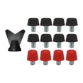 thumbnail image 1 of Pieles de zapatos de zapatos de fútbol de 12 piezas Caballeros de rugby M6 Spikes de zapatillas de fútbol para zapatillas de fútbol para zapatillas de Negro de 8 mm rojo 11 mm, 1 of 8