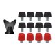 thumbnail image 1 of Pieles de zapatos de zapatos de fútbol de 12 piezas Caballeros de rugby M6 Spikes de zapatillas de fútbol para zapatillas de fútbol para zapatillas de Negro de 8 mm rojo 11 mm, 1 of 8