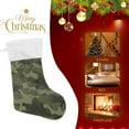 thumbnail image 3 of SKYSONIC Christmas Stocking Personalized Camoouflage Large Candy Stocking Hanging Gift Xmas Stockings Decoration 1 PC for Family Holiday Party Ornaments Decor Fireplace, 3 of 7