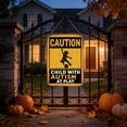 thumbnail image 4 of Reflective Outdoor Sign, Aluminum Safety Sign for Yard, Rust-proof Driveway Caution Sign, Humorous Slow Down Kids Playing Sign for Courtyard and Front Door, 4 of 6
