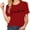 Red, variant on Women's Short Sleeve T-Shirt Clearance Women Blending Shirts Grandma Shirts for Women Shirt Heart Printed Casual Short Sleeve Tee Top