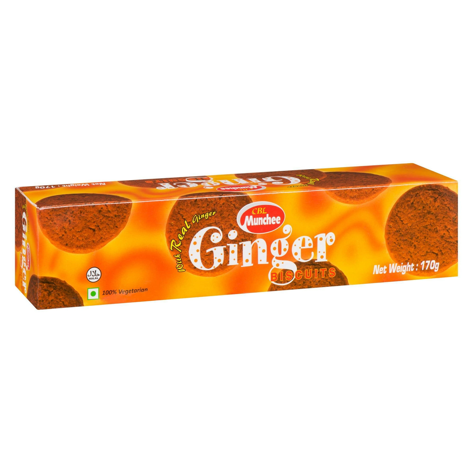 Biscuits de gingembre Munchee, 170g Boîte Biscuits de gingembre Munchee, 170g Boîte